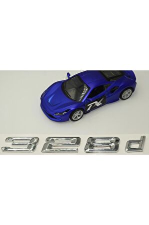 Bmw 328d Bagaj Krom Metal 3m 3d Yazı Logo