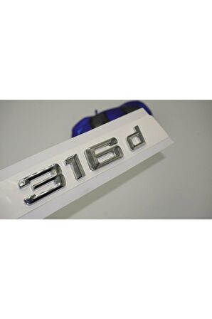 Bmw 316d Bagaj Krom Metal 3m 3d Yazı Logo