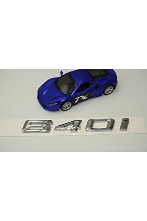 Bmw 640i Bagaj Krom Metal 3m 3d Yazı Logo