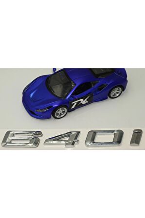 Bmw 640i Bagaj Krom Metal 3m 3d Yazı Logo