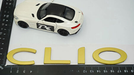 DK Tuning Clio MK4 Bagaj Gold Yazı Logo Arma Renault ile Uyumlu