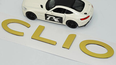 DK Tuning Clio MK4 Bagaj Gold Yazı Logo Arma Renault ile Uyumlu