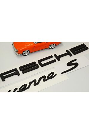 Porsche Cayenne S Uyumlu  Bagaj 3m 3d Abs Yazı Logo Amblem Seti