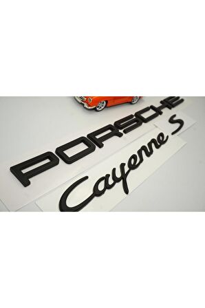 Porsche Cayenne S Uyumlu  Bagaj 3m 3d Abs Yazı Logo Amblem Seti
