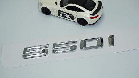 Dk Tuning 550i Bagaj Krom Metal 3m 3d Yazı Logo Bmw İle Uyumlu