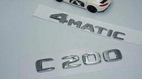DK Tuning Benz C200 4Matic Bagaj Krom ABS 3M 3D Yazı Logo