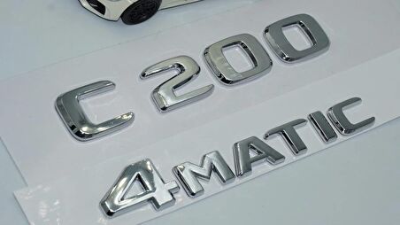 DK Tuning Benz C200 4Matic Bagaj Krom ABS 3M 3D Yazı Logo