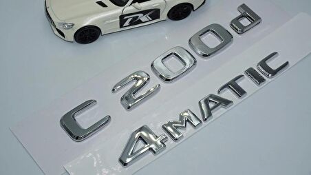 DK Tuning Benz C200d 4Matic Bagaj Krom ABS 3M 3D Yazı Logo