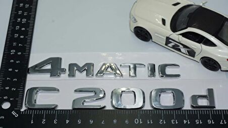 DK Tuning Benz C200d 4Matic Bagaj Krom ABS 3M 3D Yazı Logo