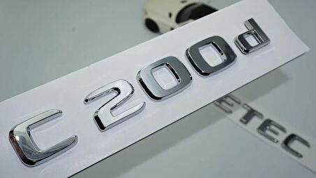 DK Tuning Benz C200d Bluetec Bagaj Krom ABS 3M 3D Yazı Logo
