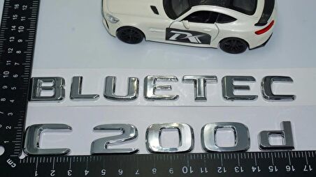 DK Tuning Benz C200d Bluetec Bagaj Krom ABS 3M 3D Yazı Logo