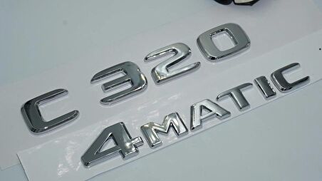 DK Tuning Benz C320 4Matic Bagaj Krom ABS 3M 3D Yazı Logo