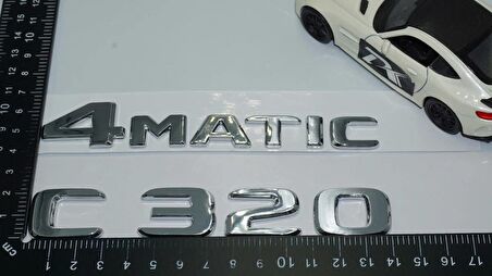 DK Tuning Benz C320 4Matic Bagaj Krom ABS 3M 3D Yazı Logo