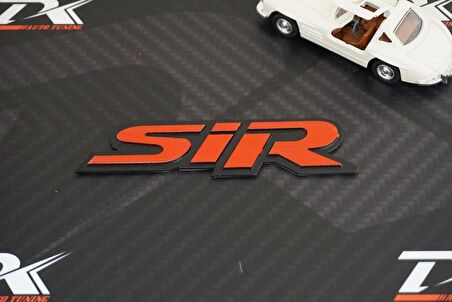 DK Tuning SiR Bagaj Kırmızı Siyah Metal Yazı Logo Honda İle Uyumlu