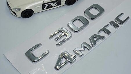 DK Tuning Benz C300 4Matic Bagaj Krom ABS 3M 3D Yazı Logo