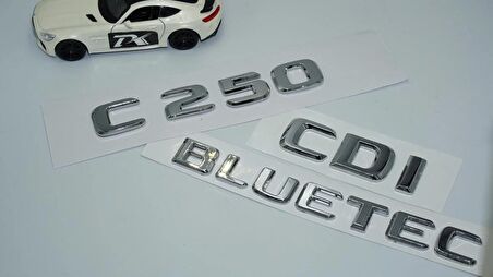 DK Tuning Benz C250 CDi Bluetec Bagaj Krom ABS 3M 3D Yazı Logo