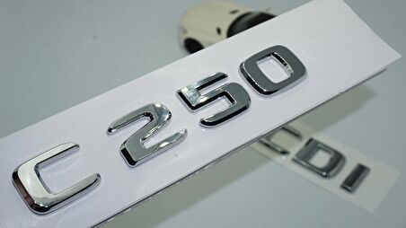 DK Tuning Benz C250 CDi Bagaj Krom ABS 3M 3D Yazı Logo