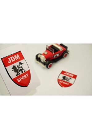 Jdm Sport Logo Damla Silikon Sticker 2 Li Set