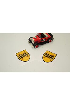 Arag Logo Damla Silikon Sticker 2 Li Set