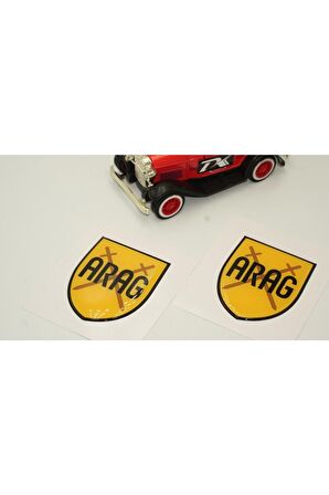 Arag Logo Damla Silikon Sticker 2 Li Set