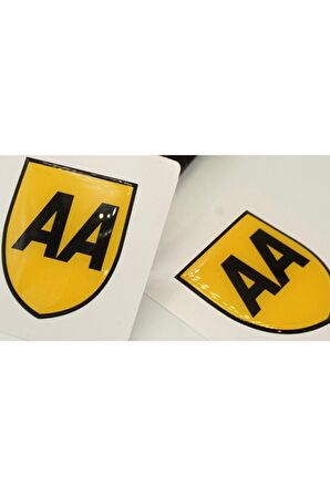 Aa Logo Damla Silikon Sticker 2'li Set