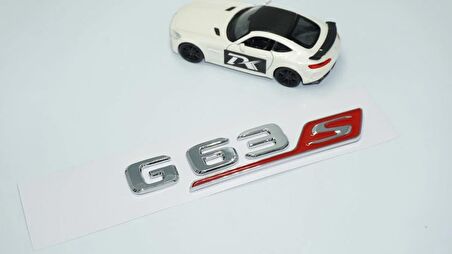 DK Tuning G63S Bagaj Krom Kırmızı ABS 3M 3D Yazı Logo Benz İle Uyumlu
