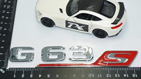 DK Tuning G63S Bagaj Krom Kırmızı ABS 3M 3D Yazı Logo Benz İle Uyumlu