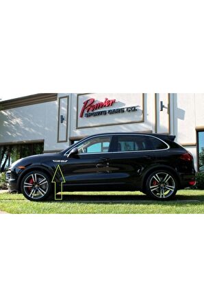 Porsche Cayenne Logo Yan Çamurluk 3m 3d Damla Silikon Yeni Nesil Logo Amblem