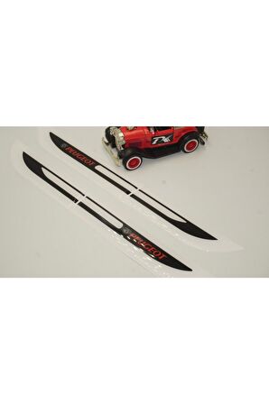 Peugeot 207 Yan Çamurluk 3m 3d Damla Silikon Yeni Nesil Logo Amblem