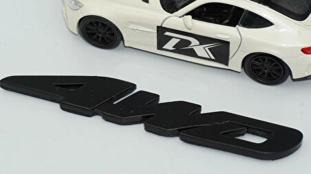 DK Tuning Arazi Off Road 4WD Siyah ABS Yazı Logo Amblem