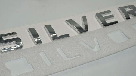 DK Tuning Silverado Bagaj Gümüş Yazı Logo Chevrolet İle Uyumlu