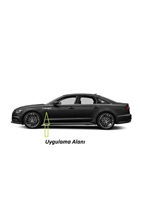 Audi A6 Uyumlu Logo Yan Çamurluk 3m 3d Damla Silikon Yeni Nesil Logo Amblem