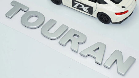 DK Tuning Touran Bagaj Gri ABS 3M Yazı Logo Volkswagen İle Uyumlu