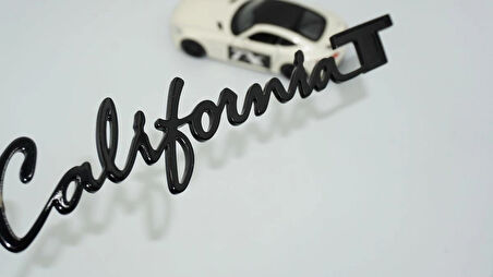 DK Tuning California T Bagaj Siyah Yazı Logo Amblem Ferrari İle Uyumlu