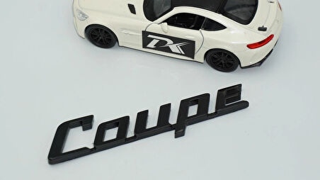 DK Tuning Coupe Siyah ABS 3M 3D Bagaj Yazı Logo