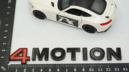 DK Tuning 4 Motion Bagaj Siyah ABS Logo Yazı Volkswagen İle Uyumlu