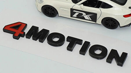 DK Tuning 4 Motion Bagaj Siyah ABS Logo Yazı Volkswagen İle Uyumlu