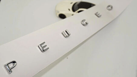 DK Tuning Peugeot Bagaj 2019 2023 3M 3D Krom ABS Yazı Logo