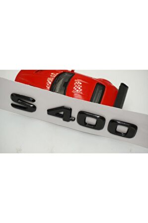 S 400 Bagaj Parlak Siyah Abs 3m 3d Yazı Logo
