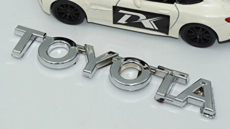 DK Tuning Toyota 11,5cm Bagaj 3M 3D Krom ABS Logo Amblem
