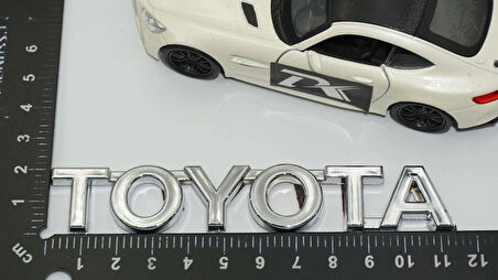 DK Tuning Toyota 11,5cm Bagaj 3M 3D Krom ABS Logo Amblem