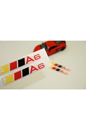 Audi A6 Uyumlu Logo Motor Kapağı Damla Silikon Plaka Logo Arma Amblem Yeni Stil