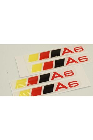 Audi A6 Uyumlu Logo Motor Kapağı Damla Silikon Plaka Logo Arma Amblem Yeni Stil