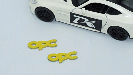 DK Tuning Opc Direksiyon Sarı Logo Amblem Opel İle Uyumlu