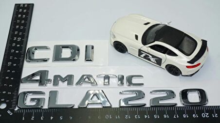 DK Tuning GLA220 CDi 4Matic Bagaj Krom ABS Yazı Benz İle Uyumlu