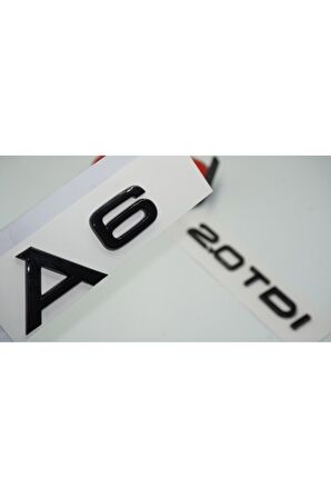 Audi A6 2.0 TDi Parlak Siyah ABS 3M 3D Bagaj Yazı Logo Ürün