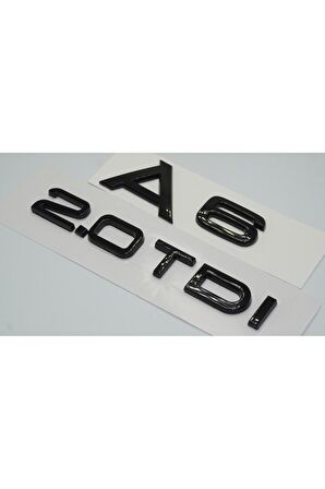 Audi A6 2.0 TDi Parlak Siyah ABS 3M 3D Bagaj Yazı Logo Ürün