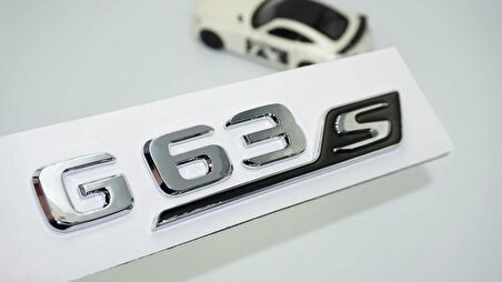DK Tuning G63S Bagaj Krom Siyah ABS 3M 3D Yazı Logo Benz İle Uyumlu