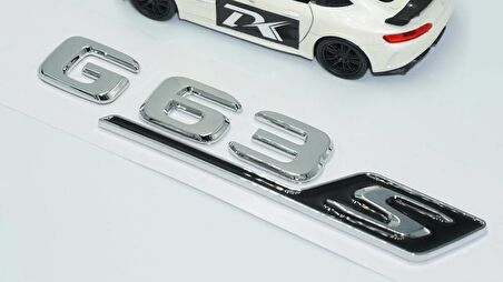 DK Tuning G63S Bagaj Krom Siyah ABS 3M 3D Yazı Logo Benz İle Uyumlu