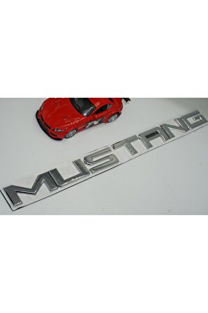 DK Mustang Bagaj 3M Krom Metal Yazı Logo Amblem